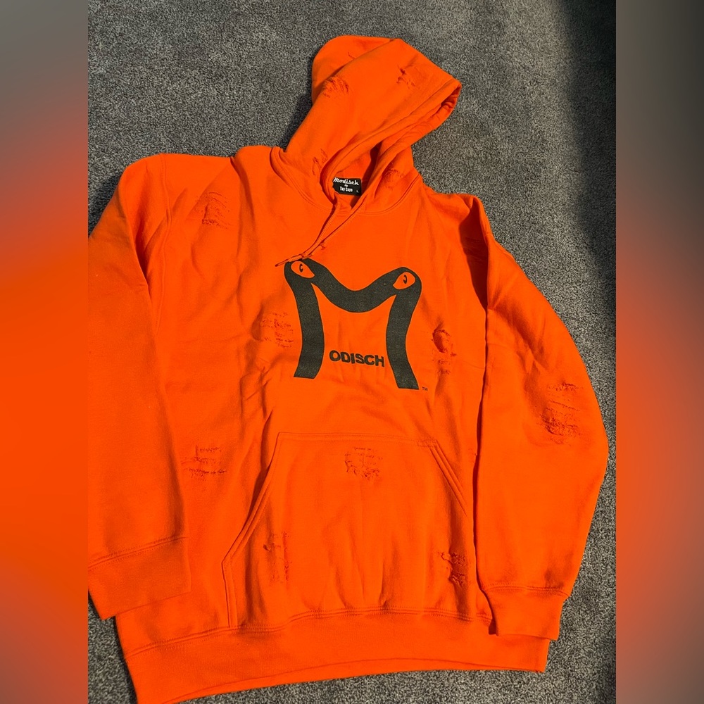 Large Orange modisch hoodie